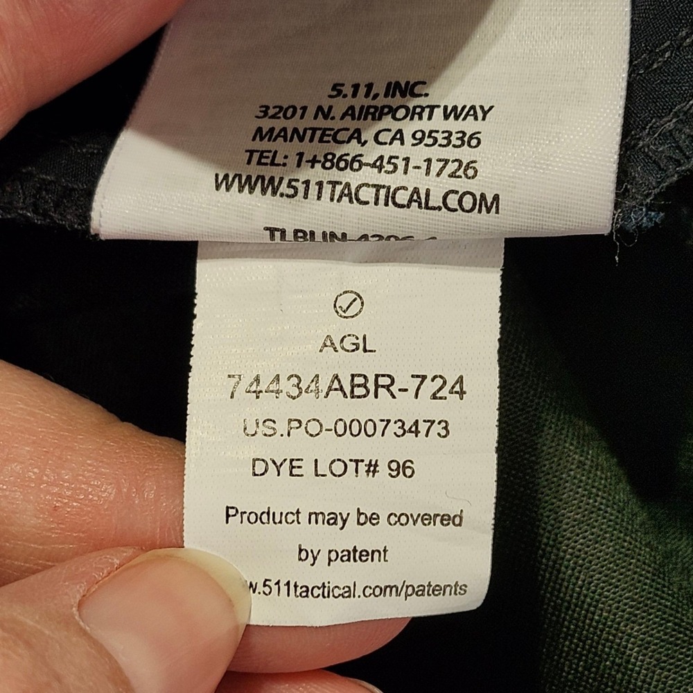 5.11 Tactical Apex Pants Mens 43x32 Dark Navy Cargo Work Trousers 74434 - Picture 7 of 9